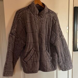 Forever 21 Purple Quilted Jacket